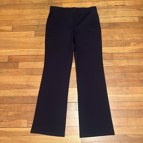 Quince Ultra Stretch Ponte Bootcut Pants in Navy, size Large - Picture 2 of 13